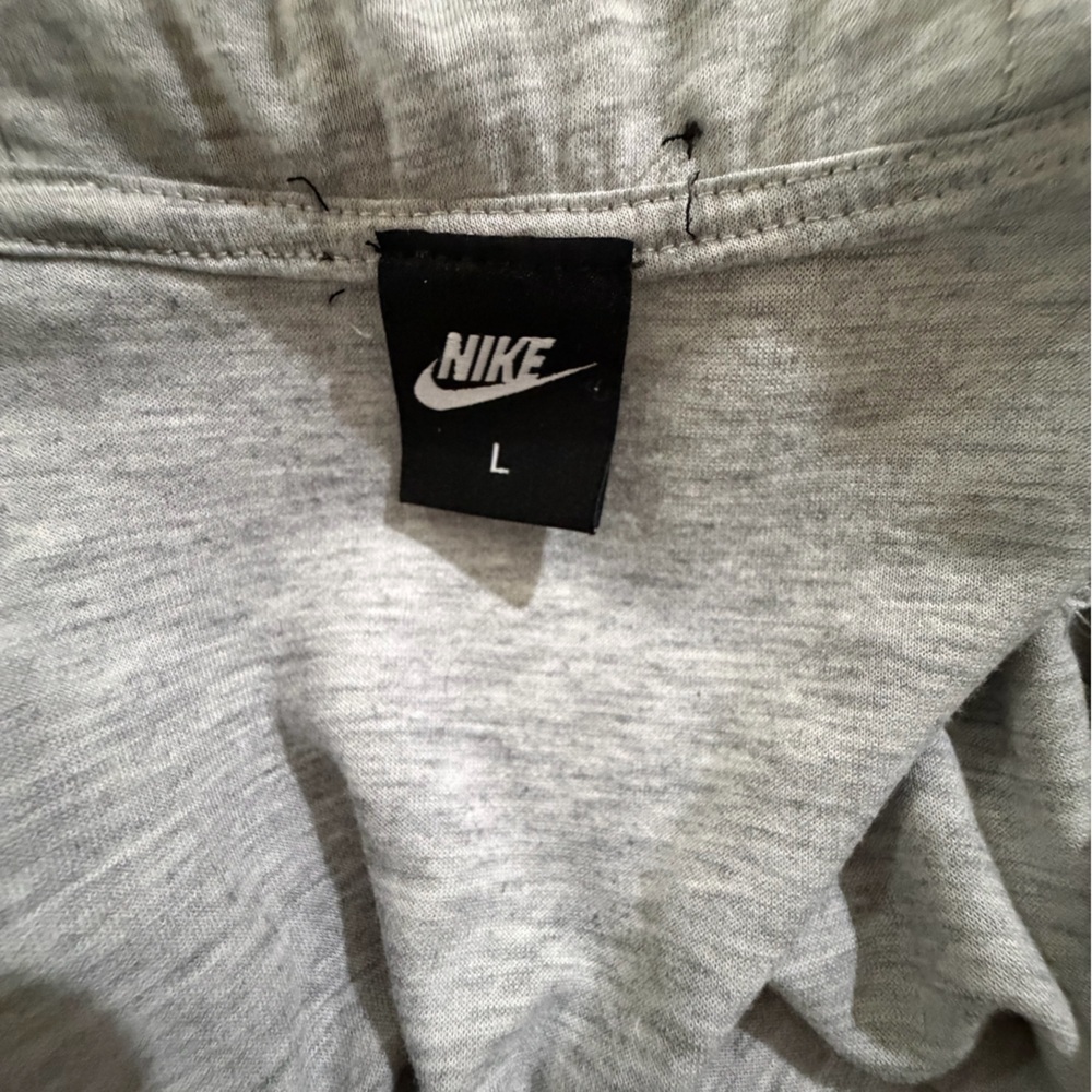 Nike Tech Fleece Full Zip Hoodie Light Gray Men Size L Casual Athletic - Picture 8 of 9